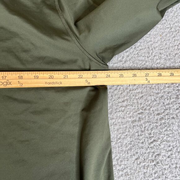 Under Armour Shirt Mens Large Green Loose 1/4 Zip Pullover Long Sleeve Sweater - Picture 9 of 10